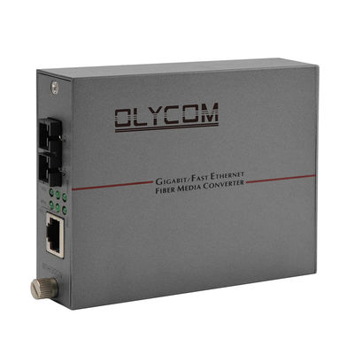 30W PoE Media Converter Gigabit Fiber Optic Ethernet Rack gemonteerd Duplex SC Port AC Input