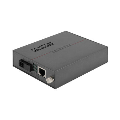 Gigabit Fiber Optic Ethernet Media Converter Single Fiber SC Port Onbeheerd 20KM