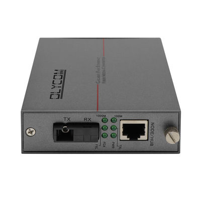 Gigabit Fiber Optic Ethernet Media Converter Single Fiber SC Port Onbeheerd 20KM