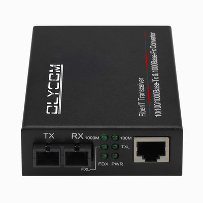 2 poorten Gigabit Ethernet Media Converter Ongemanaged Duplex Single-Mode Multimode SC-poort