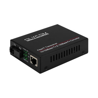 WDM Fast Ethernet Glasvezel Media Converter LFPT Onbeheerd 20KM SC Port CE