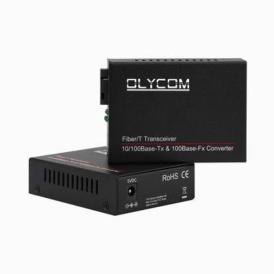 WDM Fast Ethernet Media Converter LFPT Glasvezel Onbeheerd 20KM SC Port CE