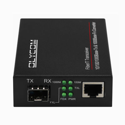 Gigabit-vezeloptisch Ethernet-mediaconverter Gigabit SFP Onbeheerd chassis gemonteerd
