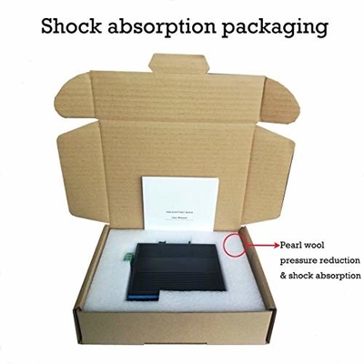 4 poort DIN PoE Switch Gigabit Network 100M 1G SFP Fiber Unmanaged Fanless Realtek gebaseerd