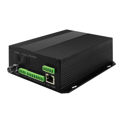 Bidi Data Dry Contact Analoog Video Fiber Converter RS232 RS485 Rack gemonteerd DC12V