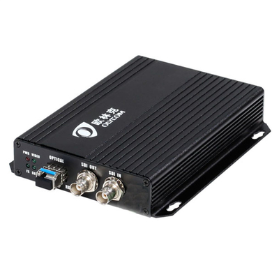 1080P HD SDI Video Fiber Extender Optische Converter Single Mode 20km Met Lokale Loopout 12V