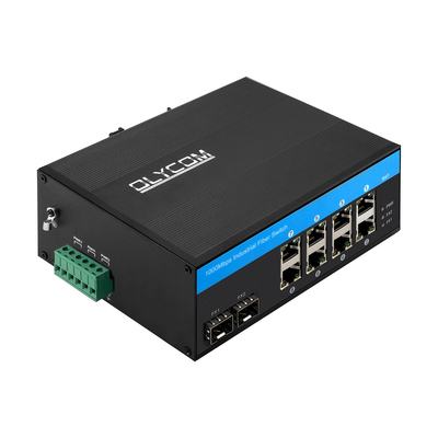10 poorten Gigabit Fiber Optic POE Switch met twee SFP-slots Industrial Poe Switch