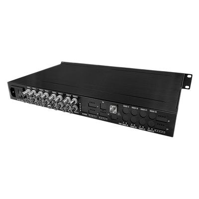 16 poort AHD CVI TVI CVBS Video naar glasvezel converter HD 1080P CCTV Monitoring AC220V