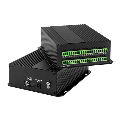 Droog contact sluiting Glasvezel Converter Bidi Gesloten 8 Port Rack Montagebaar