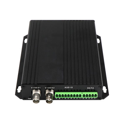 Gebalanceerde Audio RS422 RS485 Video Media Converter DC5V 2A ST Fiber 30km CE
